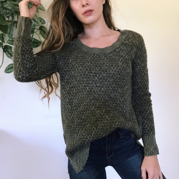 Free People Sweaters - Olive Free People Sweater